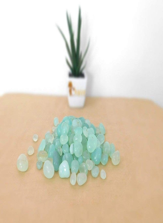 VANNEF Stone Polished Glossy Decortaive Onyx Pebbles Stones for Home Decor, Garden, Table Decoration and Vase Fillers (AquaBlue_1950gm) - Image 3